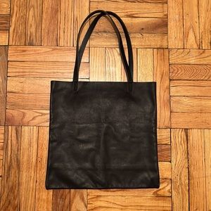 NWOT SORD Raw Edge Real Leather Tote